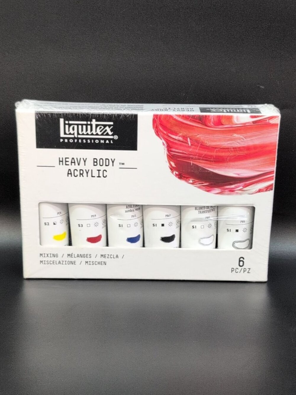 Liquitex Professional Heavy Body Acrylic Paint Set 6 Tubes 2oz 59ml
